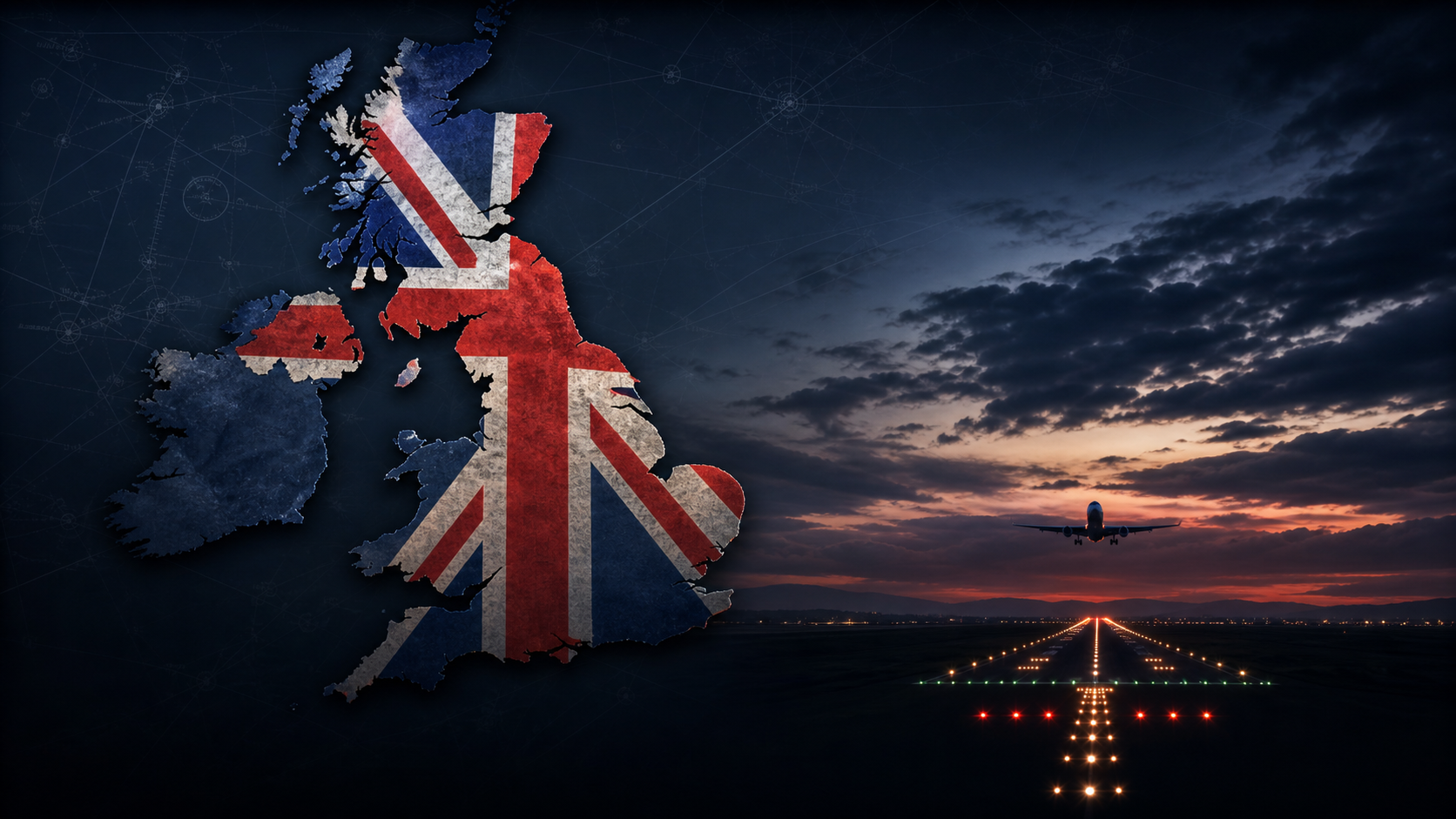 UK airport scenery region
